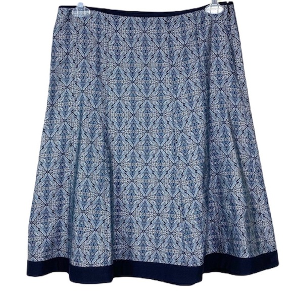 Ann Taylor Dresses & Skirts - Ann Taylor Skirt Size 8 Blue Black A-Line Business or Casual